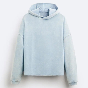 Sweat à capuche surdimensionné élégant en molleton de coton 400GSM, logo personnalisé OEM, sweat à capuche streetwear pour hommes, femmes et adolescents, vêtements décontractés - Product Image 1