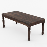 Ensemble de table et chaises de salle à manger moderne pour 8 personnes, sièges en cuir sculpté à la main, bois de teck massif, pliable, convertible, meubles pour la maison