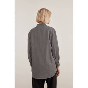 Blusa con Cuello Bordado con Estampado de Leopardo para Mujer, Ropa de Oficina - Product Image 6