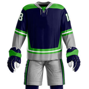 Uniforme de hockey sur glace en tissu polyester 100% taux d'usine sur mesure de qualité supérieure prix raisonnable uniforme de hockey sur glace - Product Image 5