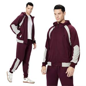 Conjuntos Deportivos Personalizados de Tela Gsm, Trajes Deportivos Unisex, Diseño Personalizado, Conjunto de 2 Piezas para Exteriores, Sudadera con Capucha y Pantalones Deportivos para Hombre - Product Image 5
