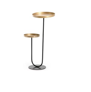 Porte-bougie en métal de forme sphérique, finition bicolore, pièce maîtresse artisanale, porte-bougie votif à prix abordable - Product Image 4