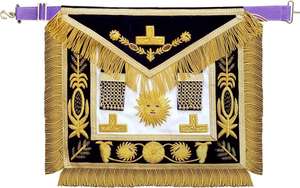 Tabliers les plus exigeants tablier maçonnique de maréchal tablier maçonnique de haute qualité tablier de loge personnalisé - Product Image 2