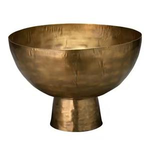 Handmade Brass Floral Shape Dishwasher Safe Modern Luxury Fruit <b>Mixing</b> Serving <b>Bowl</b> - Product Image 3