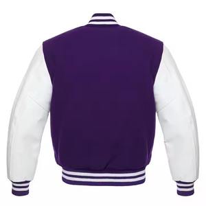 Insignia bordada de retales 3D de alta calidad, chaqueta de béisbol con logotipo personalizado para hombre, chaqueta universitaria de talla grande para invierno - Product Image 4