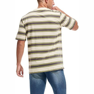 Nuevas camisetas transpirables ecológicas elegantes de gran tamaño para hombre de algodón 100% de color sólido-Venta caliente - Product Image 2