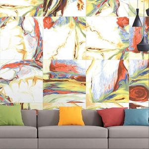 Azulejos de Porcelana Esmaltada Digital Flame de 24x24 Pulgadas con Acabado Brillante para Uso en Pisos Interiores, Calidad ISO, Fabricación India, Exportación - Product Image 5