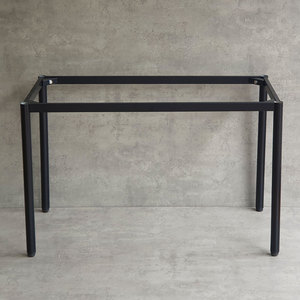 OMA I System 120x60cm Industrial Dining Table with Steel Assembly Legs <b>Powder</b> Coated HCOM002-<b>Cast</b> Iron and Aluminium - Product Image 6