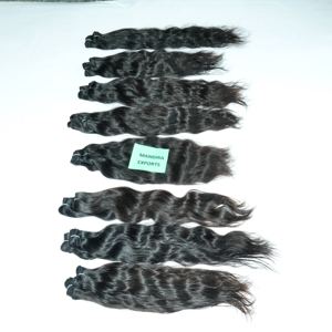 Extensiones de cabello humano de templo indio alineado con cutícula Virgen sin procesar 100% pelucas de Color 1B de estilo de onda profunda suelta - Product Image 2