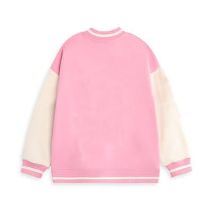 Cew Cou Col Varsity Veste 2025 Nouveau Design Polyester Coton Et Bouton Couvert Respirant Varsity Vestes Pour Femmes - Product Image 2