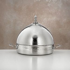 Casserole moderne en acier inoxydable écologique pour la maison, l'hôtel, le buffet, les fêtes, la cuisine du Moyen-Orient, service de table, chauffe-plats, bougie chauffe-plat - Product Image 5