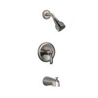 Système de douche Robinet de douche chromé classique par Haijun Garniture murale en laiton pour baignoire et plafond de douche