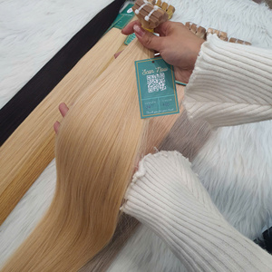 100% Extensions de cheveux vietnamiennes vierges européennes Extensions de cheveux en bande de qualité supérieure - Product Image 2