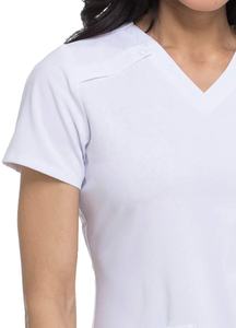 Uniformes d'allaitement solides à manches courtes personnalisés pour femmes hauts pour gommage médical à l'hôpital hauts hauts pour gommage vente en gros - Product Image 3
