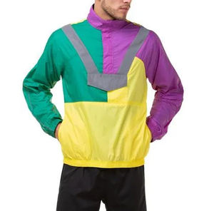 Chaqueta Cortavientos Personalizada con Cremallera Delantera, Bloques de Color, Sudadera con Capucha, Informal, Deportiva, 100% Nailon, Chaqueta Larga de Invierno para Hombre - Product Image 5