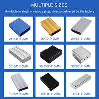 Boîtier de dissipateur thermique en aluminium extrudé personnalisé, usiné par CNC, boîtier de projet électronique pour PCB avec services de pliage et de soudage