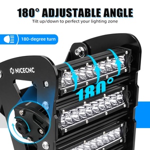 Kit de Luces LED para Parachoques Delantero de ATV NICECNC para Yamaha <span class=keywords><strong>Raptor</strong></span> <span class=keywords><strong>700</strong></span> 700R 2013-2026, Impermeable, 60W, 2160 Lúmenes, Aluminio - Product Image 2