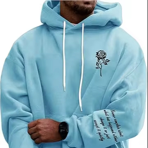 Vêtements d'hiver pour hommes de qualité supérieure nouveau Style Design sweat à capuche polaire léger 100% coton basiques de base - Product Image 1