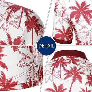 Las mejores camisetas Polo de sublimación para hombre, nueva y elegante camiseta Polo de sublimación con cremallera de seda de tela corta de Spandex de poliéster para hombre - Product Image 5