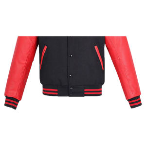 Veste universitaire sur mesure en gros d'usine, conception OEM, respirante, coupe-vent, haute qualité, broderie pour hommes, patch frontal, streetwear - Product Image 3