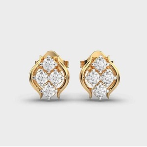 Luxury Gold Plated CZ <b>Stud</b> <b>Earrings</b> for Women Elegant Floral Geometric <b>Crystal</b> <b>Earrings</b> Designer Fashion Jewelry - Product Image 1