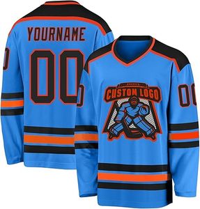 El uniforme de hockey sobre hielo con logotipo personalizado más popular para adultos Juego de tallas grandes Servicio OEM disponible - Product Image 5