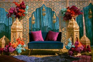 Escenario DE BODA Lámparas marroquíes Decoración Mesa DE BODA Linterna Escenario DE BODA Lámpara marroquí Pilares Decoración DST Exports EE. UU. - Product Image 3