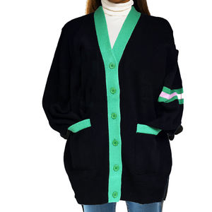 2025 High Quality Alpha AKA Approved <b>Women's</b> V neck <b>Cardigan</b> Winter Knitted Sweaters for Sorority Greek Apparels University - Product Image 2