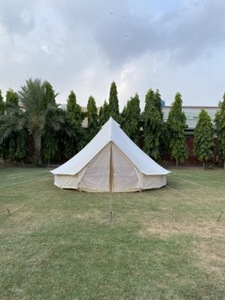 Luxury <span class=keywords><strong>Glamping</strong></span> 3m 4m 5m 6m 7m tenda a campana in tela <span class=keywords><strong>di</strong></span> cotone impermeabile per campeggio all'aperto