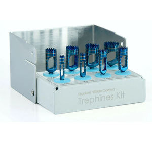 Kit de Brocas de Trepanación Quirúrgicas Profesionales Personalizadas 2025, 8 Piezas, Recubiertas de Titanio Azul y Soporte para Brocas, CE - Product Image 3