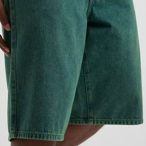 Vintage Patchwork High Street lâche décontracté été mode hommes Baggy Denim Shorts - Product Image 6