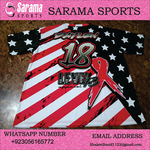เสื้อกีฬาเบสบอลและซอฟต์บอลสำหรับทั้งชายและหญิงผ้าเจอร์ซีย์แห้งเร็วออกแบบได้ตามต้องการ - Product Image 6