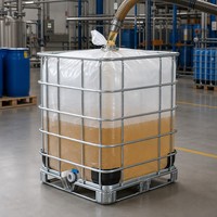 Sac de doublure en PE de 1000 L avec robinets, utilisé par les réservoirs IBC pour le transport, le stockage et l'emballage de divers liquides