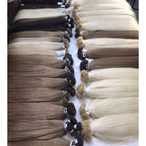 Meilleure vente 100% Extensions de cheveux Remy naturels kératine droite pointe plate Machine Double trame cheveux humains vietnamiens pour femmes noires - Product Image 1