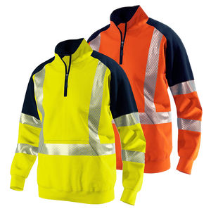 Chaqueta de Trabajo para Hombre, Fluorescente, Amarillo de Seguridad, Alta Visibilidad, Cómoda, Transpirable, con Banda Reflectante - Product Image 1
