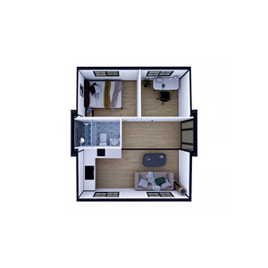 Casa Contenedor Expandible Duo Mod 20' de 385 Pies Cuadrados, Casa Pequeña con 2 Dormitorios, Baño Completo, Cocina, Comedor y Sala de Estar, Diseño Europeo - Product Image 6