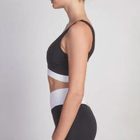 Kivotech OEM ODM logo personnalisé respirant soutien-gorge de sport pour les femmes 4-Way Gym Fitness contraste élégant soutien-gorge de sport 100% qualité
