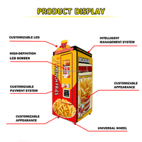 Distributeur automatique de frites et de chips certifié CE, directement de l'usine, entièrement automatique, en libre-service, avec écran tactile et SDK