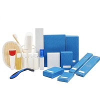 Kit de Amenidades Personalizable de Alta Demanda para Aerolíneas y Hoteles con Calcetines, Antifaz, Tapones para los Oídos y Kit Dental para Pasajeros