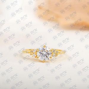 1.00 TCW Round Cut Cluster Moissanite <b>Ring</b> for Women/ Anniversary Gift <b>Ring</b> for Love Birthday Gift - Product Image 2