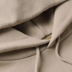 Wholesale Custom <b>Oversized</b> French Terry Custom High Quality Embroidered Logo Panelled Cotton <b>Fleece</b> Pullover <b>Hoodie</b> for <b>Men</b> - Product Image 6