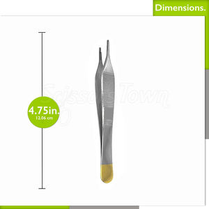 Fórceps de tejido quirúrgico médico con mango ergonómico y dentados finos para aplicaciones clínicas precisas - Product Image 2