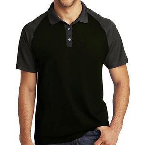 Camiseta de Manga Corta para Hombre, Tejida, Estampada, Clásica, con Cuello Golf, Bloques de Color, Tejido Transpirable de Secado Rápido, de Alta Calidad - Product Image 3