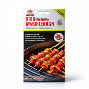 Polished Chrome SP390 5-Piece <b>BBQ</b> Skewer Set 39cm Steel Sticks Safe <b>Tool</b> Sets for Cleaning - Product Image 2