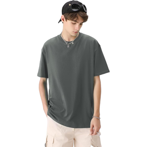 T-shirt lourd surdimensionné 100% coton de haute qualité impression personnalisée t-shirt lourd t-shirt uni pour hommes fabriqué au Bangladesh - Product Image 2