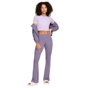 Vente de gros Top court de fitness sans couture pour femmes, vêtements de yoga respirants à manches courtes avec logo personnalisé pour l'été - Product Image 2