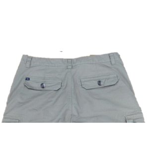 Shorts cargo décontractés pour hommes avec poche à fermeture éclair, coton, élasthanne, tissus ripstop, vêtements lavés - Product Image 3