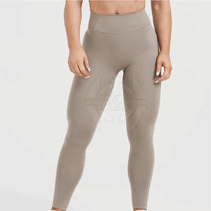 Bas quantité minimale de commande Leggings pour femmes de haute qualité taille moyenne motif solide respirant vêtements de Fitness écologiques - Product Image 2