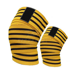 Nouveau Style Gym Formation Haltérophilie Genou Wrap Meilleure Vente Sport Genou Soutien Réglable Wraps - Product Image 4