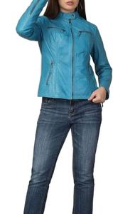 Chaqueta de Cuero de Manga Larga para Mujer, Transpirable, de Alta Calidad, Chaquetas de Cuero Personalizadas con Logotipo, Servicio OEM - Product Image 3